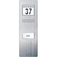 M-E ME Vistadoor Audio, Außenstation ADV210 1-Fam.-Haus, 3mm Edelstahl