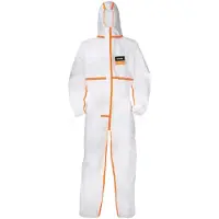 Uvex 4B Einwegschutz-Overall - Chemikalienschutz weiß/orange L