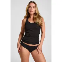 Hunkemoller Damen Singlet Basic Schwarz