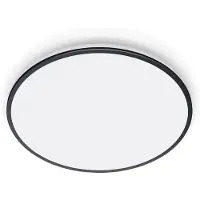 WiZ Connected Deckenleuchte Rune 21W, Wi-Fi/Bluetooth, Schwarz, Wi-Fi 4 (802.11n), 802.11b, 802.11g, LED, Metall, Kunststoff, Nicht austauschbare(s) Leuchtmittel