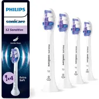 Philips Sensitive HX6054/87 Bürstenköpfe (4er-Pack), 4 Stück(e), Weiß, 3 Monat( e), Extra weich, , DiamondClean, DiamondClean 9000, DiamondClean Smart, EasyClean, Essence+, ExpertClean,...