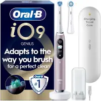 Oral-B - iO9 Electric Toothbrush - Rose - 2 Brush Head, Charging Travel Case