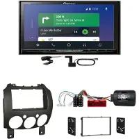 Pioneer AVH-Z9200DAB DAB+ CarPlay Android Auto Einbauset für Mazda 2 2008-2014