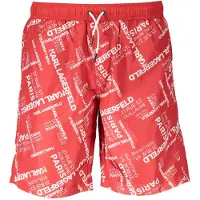 Karl Lagerfeld Rote Polyester Herren Bademode