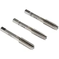 YATO set metrisch Handgewindebohrer 3 Stücke Grösse M8 HSS M2 Gewindeschneider DIN 352 (YT-2935)