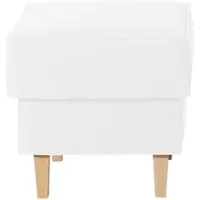 58 aufm Kessel HOCKER Karlen Bezug Veloursstoff Buche natur / creme