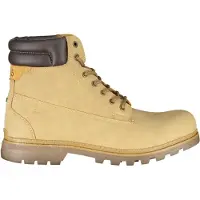 Carrera Herren Schnürstiefelette Beige mit Kontrastdetails und Logo-Design