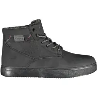 Carrera Herren Schnürstiefel Schwarz mit Kontrastdetails und Logo-Design