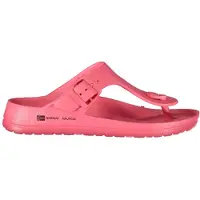 NORWAY 1963 Stylische Damenpantoffel Rosa mit Print & Verstellbarer Schnalle