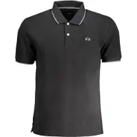 La Martina Herren Kurzarm Polo Schwarz