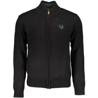 Gianmarco Venturi schwarzer Baumwoll-Cardigan für Herren