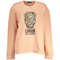 Cavalli Class Leopardenmuster Rundhals Sweatshirt