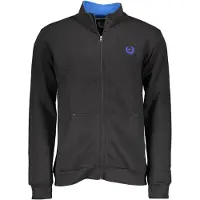 Gianmarco Venturi Schwarzes Polyestermänner Sweatshirt