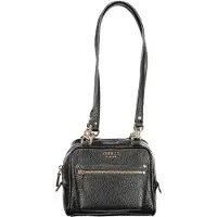 GUESS Jeans Marsha Box schwarz genarbt EST. 1981 gold