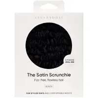 Vegan Boost Satin Haargummis Schwarz Klein - 8 Stück