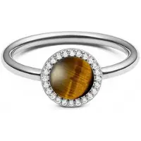 Daniel Wellington Einzigartiger Ring mit Tigerauge und Kristallen Audrey DW00401209 - Schaltung: 48 mm