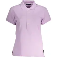North sails Rosa Damen-Poloshirt aus Baumwolle mit Logo und 5 Knöpfen
