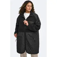 ONLY Carmakoma Steppmantel "CAROHIO QUILT MIX FLEECE JACKET CC OTW" im Materialmix