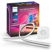 Philips PC Play Gradient Lightstrip 24/27" Starterset + Bridge, Set für intelligente Beleuchtung, Bluetooth/Zigbee, Schwarz, Weiß, LED, Variabel, 2000 K