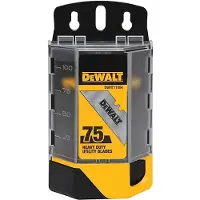DeWalt Trapezklinge induktionsgehärtet 75 Stück im Spender