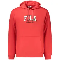 FILA Roter Baumwoll-Herren-Hoodie