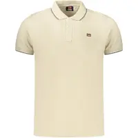 NORWAY 1963 Herren Poloshirt Beige mit Kontrastdetails und Applikation
