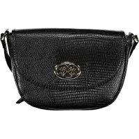 La Martina Damen Schultertasche aus Polyurethan in Schwarz LMBA01029T_NERO_BLACK