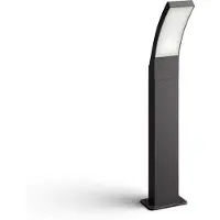 Philips Splay Sockel-/Wegeleuchte, 12 W, Außensockel-/Pfostenbeleuchtung, Anthrazit, Metall, IP44, Terrasse, Garten, I