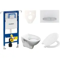 Ceramia Geberit Wand-WC Set für Vorwandmontage + S-Line Pro WC 111.355.00.5NR8