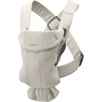 BabyBjörn Babytrage Mini 3D Jersey inkl. Überzug, Hellbeige