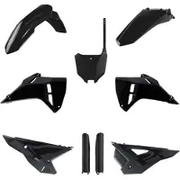 Polisport 9 Verkleidungskit Schwarz für Honda CRF