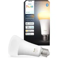 Philips White ambience A67 – Smarte Lampe E27 – 1600, Intelligentes Leuchtmittel, Bluetooth/Zigbee, Weiß, LED, E27, A21