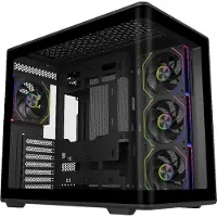 Cooler Master Elite 600, Tower, PC, Schwarz, Transparent, ATX, micro ATX, Mini-DTX, Mini-ITX, SPCC, Stahl, Gehärtetes Glas, Gaming