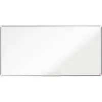Nobo Whiteboard Premium Plus, Stahl weiß emailliert, magnethaftend, B 1800 x H 900 mm, inkl. abnehmbarer Stiftablage und 1 Boardmarker