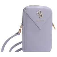 GUESS PU Grained 4G Metal Logo Wallet - purple