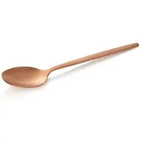 WAS Germany 24x Dessertlöffel ALEX BRONZE, mit bronze, matte PVD Beschichtung, 16 cm, Chromnickelstahl 18/10