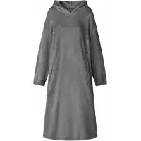 vidaXL Decken-Hoodie Dunkelgrau L Flanell