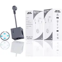 Microconnect MC-CUBE015USBMAGNETIC, 1,5 m, Typ F, Grau, 3 AC-Ausgänge, 250 V, 16 A