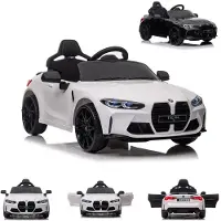Es-toys Kinder Elektroauto BMW M4 lizenziert 12V7A Akku 2 Motoren EVA-Reifen MP3