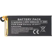 AccuCell Akku passend für Samsung Galaxy J5 2017, Li-Polymer, 3,85V, 3000mAh, 11,6Wh, built-in, ohne Werkzeug