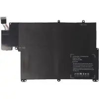 AccuCell Akku passend für Dell Vostro 3360, Li-Polymer, 14,8V, 3310mAh, 49Wh