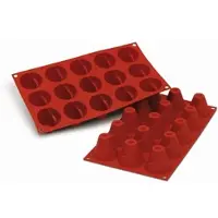Esmeyer SCHNEIDER Silikon-Backform, Vulkan, rot 115088 , Höhe: 43,7 mm, Ø 52,4 mm