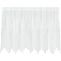 vidaXL Spitzenvorhang Weiß 100 x 200 cm Polyester