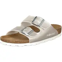 Rohde Damen Clogs Pantoletten Weite G Perlato Schnalle Alba 5623, Größe:37 EU, Farbe:Weiß