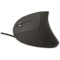 MediaRange MROS231, Linkshändig, Vertikale Ausführung, Optisch, USB Typ-A, 2400 DPI, Schwarz