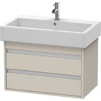 Duravit Waschtischunterschrank Ketho 75x44cm, Tau, 2 Schubkästen, wandhängend