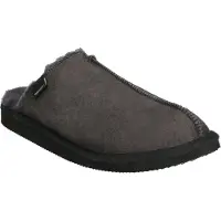 Shepherd Hausschuhe HUGO, Glattleder, Schwarz, Herren