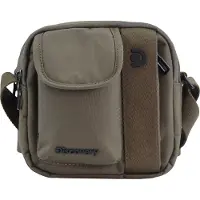 Discovery Schultertasche Downtown aus rPet Polyester-Material khaki One Size