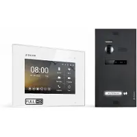 Balter EVO HD Schwarz Video Türsprechanlage Set 1 Teilnehmer 7" Monitor Weiß