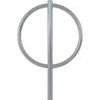 TRUTZHOLM Fahrradanlehnbügel 115 x 76 cm Stahl feuerverzinkt Ø 60 mm zum Einbetonieren Fahrradständer Typ O